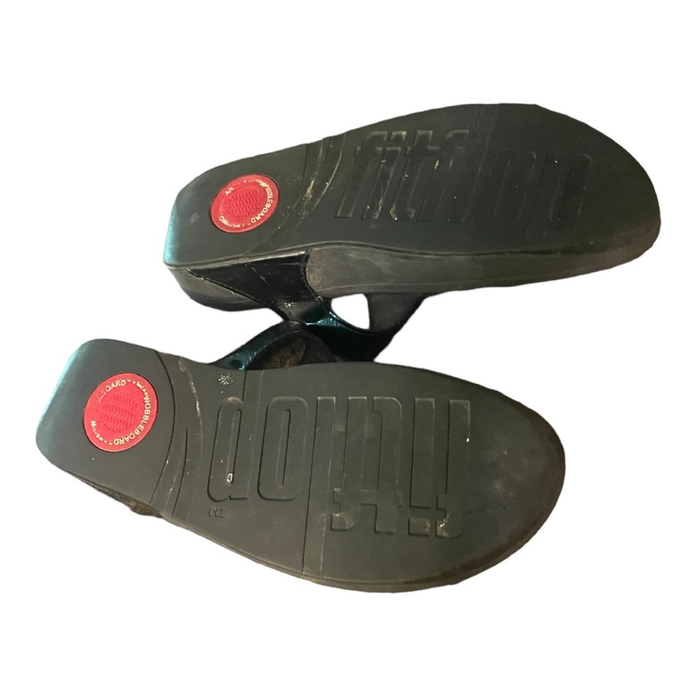FitFlop Sandals Black with Bling Size 7 - Picture 7 of 8